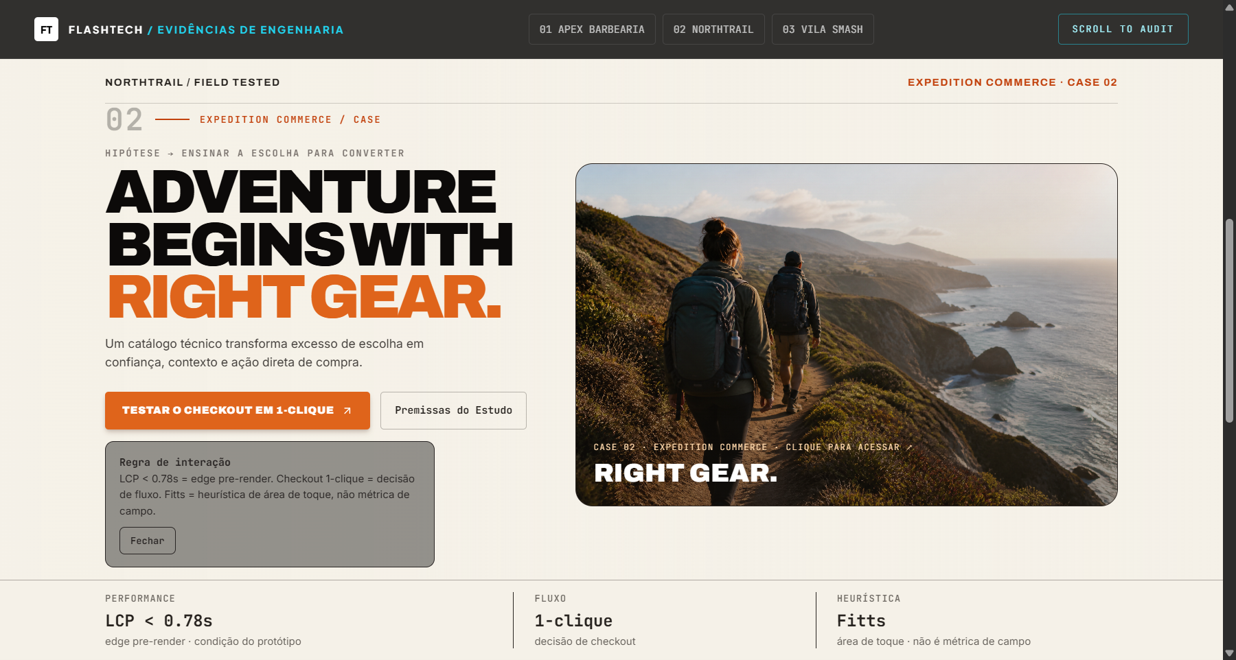 North Trail mobile preview